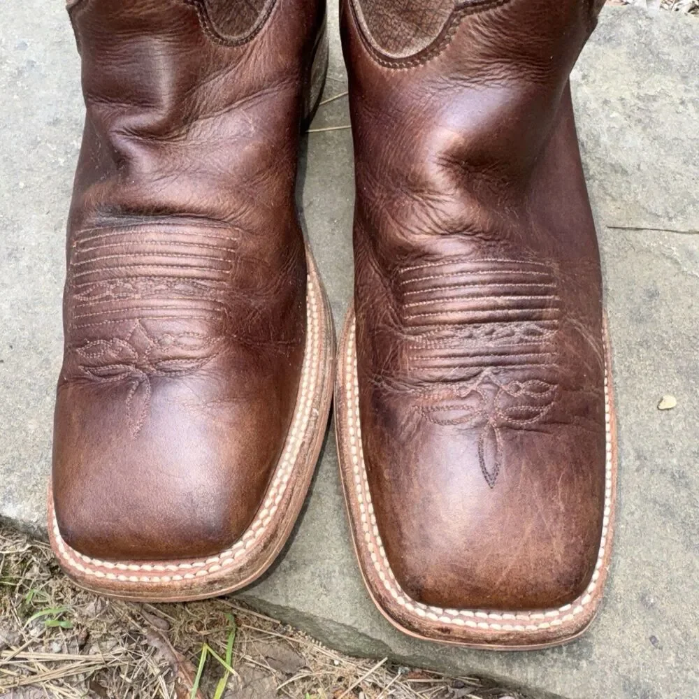 Justin Men's Bent Rail BR773 13D western Cowboy Boot grizzly brown full grain